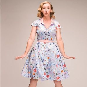 Colette Dress - Ice Blue First Frost by DAPPER DAY